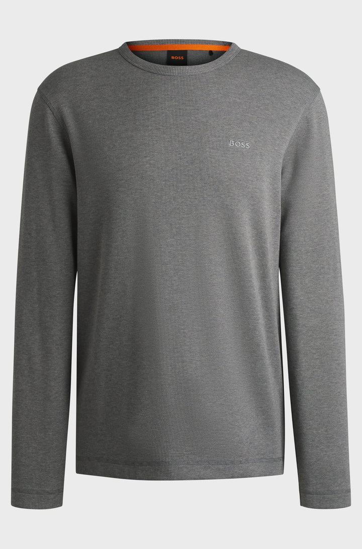 BOSS T-Shirts Regular Fit in Cotton Mix - TEMPESTO 10262290 01-50520725- Concorde Fashion#color_grey-051