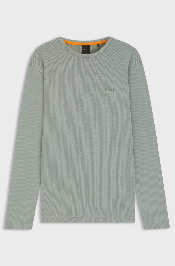 BOSS T-Shirts Regular Fit in Cotton Mix - TEMPESTO 10262290 01-50520725- Concorde Fashion#color_green-351