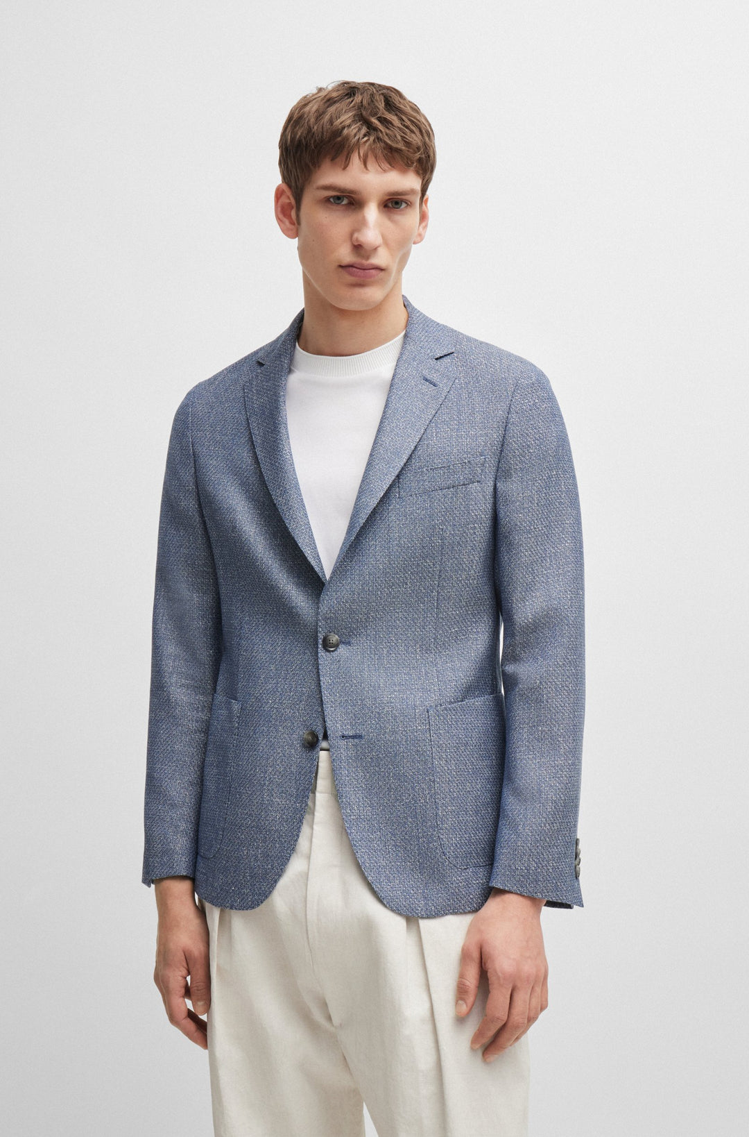 BOSS Blazers Slim Fit in Wool Mix - C-HANRY-233 10262348 01-50521956- Concorde Fashion#color_navy-412