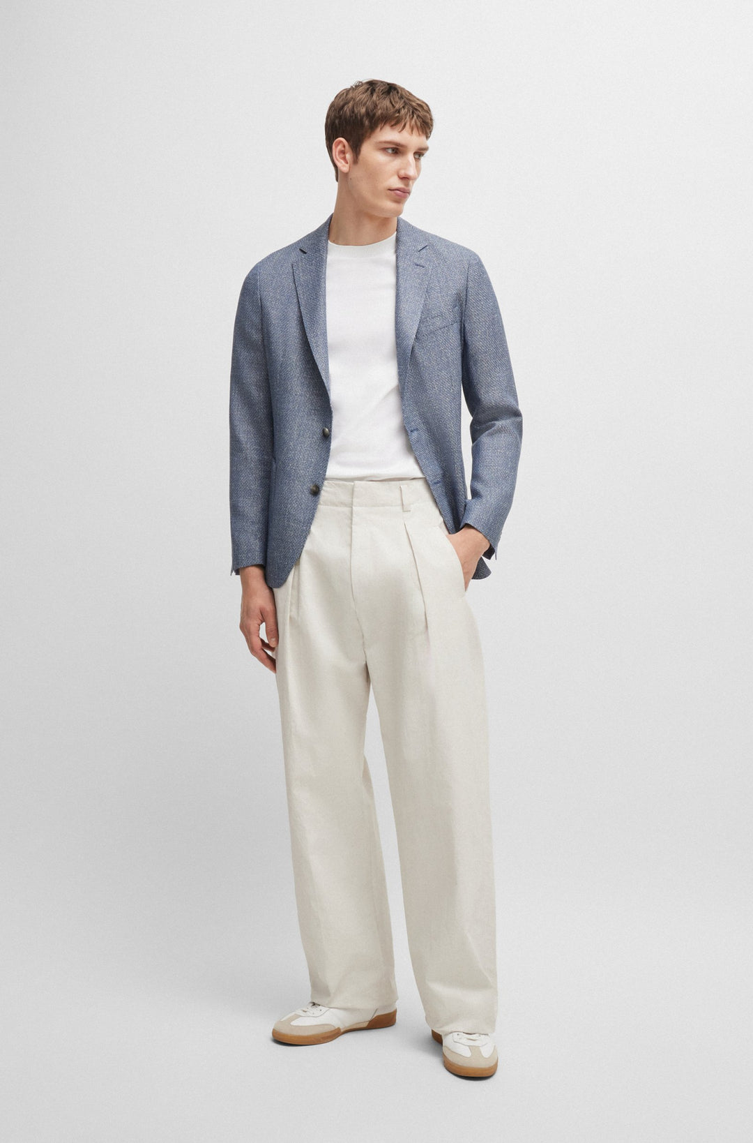 BOSS Blazers Slim Fit in Wool Mix - C-HANRY-233 10262348 01-50521956- Concorde Fashion#color_navy-412