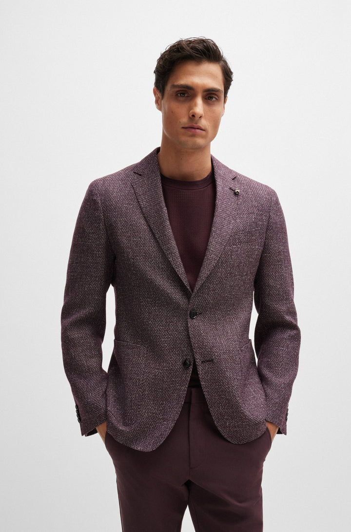 BOSS Blazers Slim Fit in Wool Mix - C-HANRY-233 10262348 01-50521956- Concorde Fashion#color_red-642