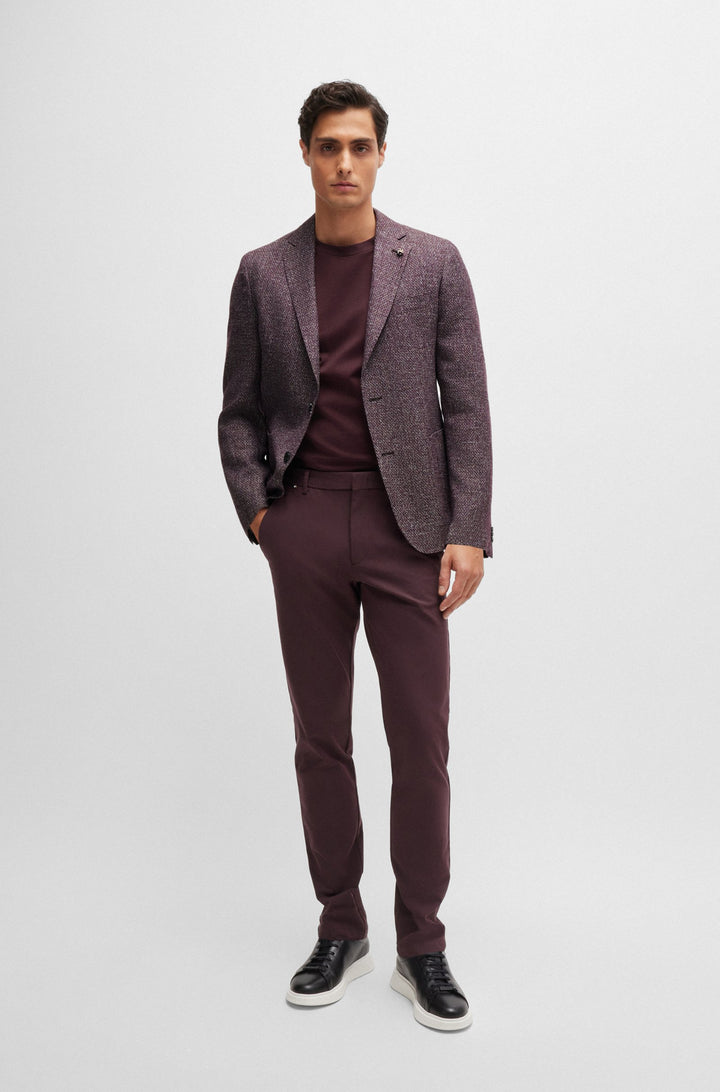 BOSS Blazers Slim Fit in Wool Mix - C-HANRY-233 10262348 01-50521956- Concorde Fashion#color_red-642