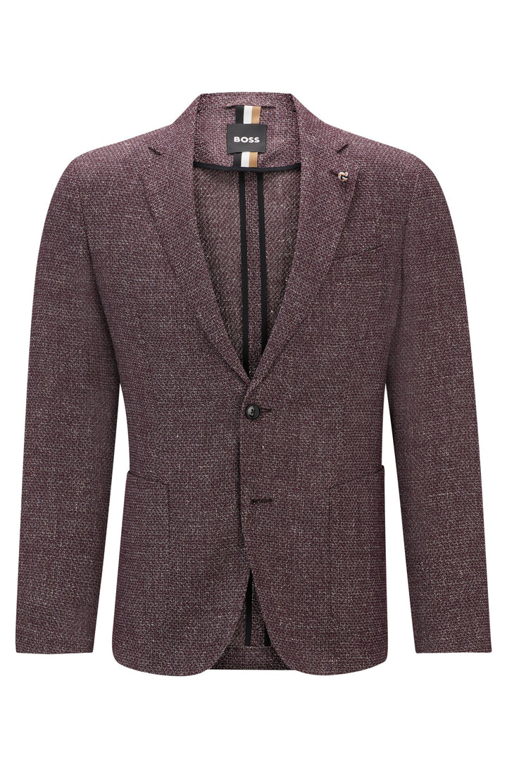 BOSS Blazers Slim Fit in Wool Mix - C-HANRY-233 10262348 01-50521956- Concorde Fashion#color_red-642