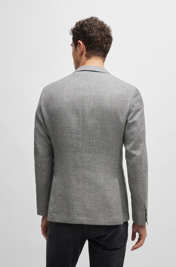 BOSS Blazers Slim Fit in Wool Mix - C-HANRY-233 10262348 01-50521956- Concorde Fashion#color_silver-041