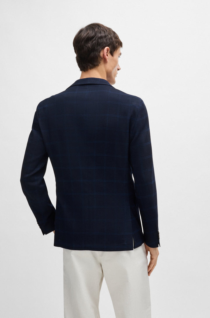 BOSS Blazers Slim Fit in Wool Mix - C-HANRY-233 10262349 01-50521630- Concorde Fashion#color_navy-404