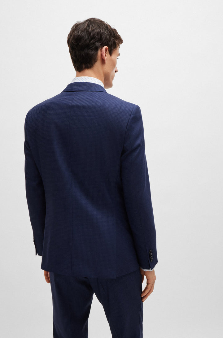 BOSS Suits Slim Fit in Wool Mix - H-HUGE-2PCS-224 10262369 01-50521673- Concorde Fashion#color_navy-404
