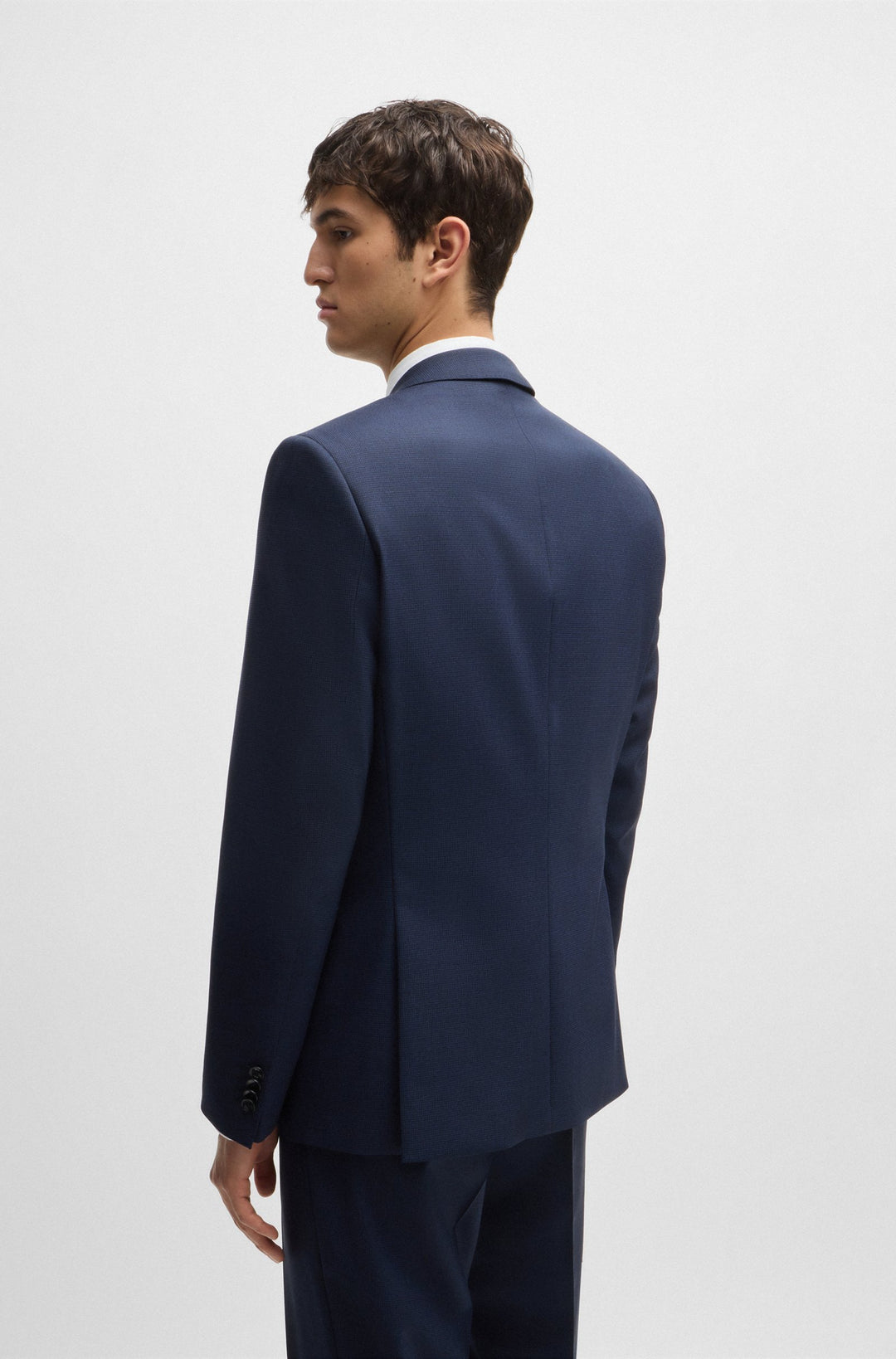 BOSS Suits Slim Fit in Wool Mix - H-HUGE-3PCS-232 10262370 01-50521660- Concorde Fashion#color_navy-404