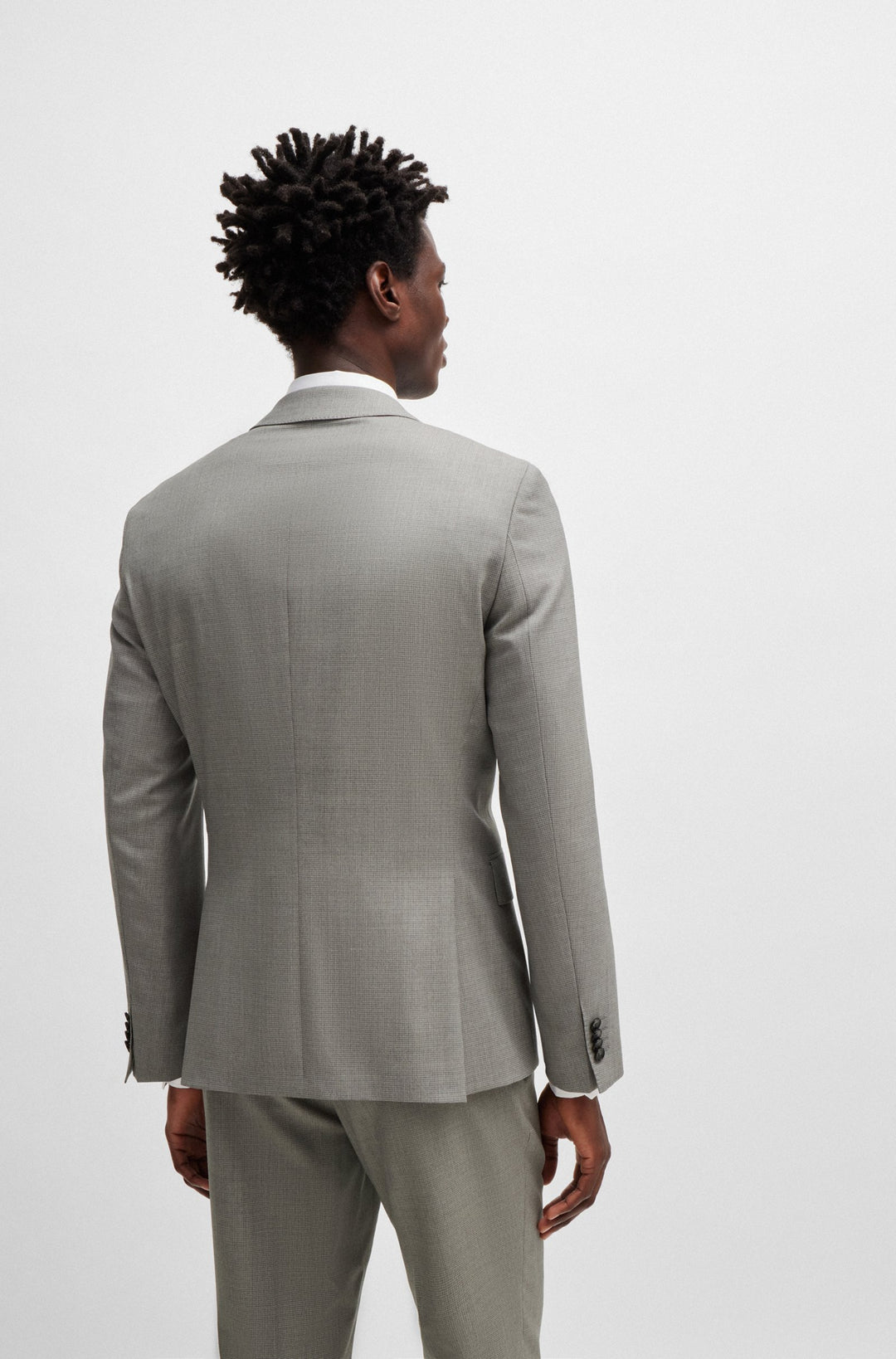 BOSS Suits Slim Fit in Wool Mix - H-HUGE-3PCS-232 10262370 01-50521660- Concorde Fashion#color_silver-041