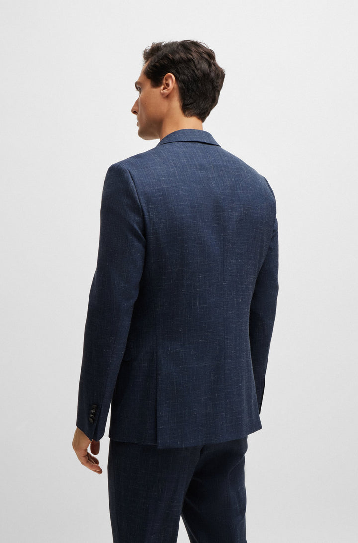BOSS Blazers Slim Fit in Wool Mix - H-HUTSON-224 10262382 01-50521645- Concorde Fashion#color_navy-412