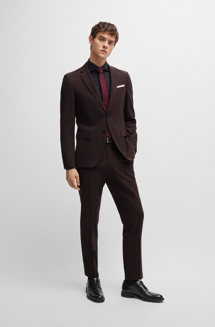 BOSS Blazers Slim Fit in Wool Mix - H-HUTSON-224 10262382 01-50521645- Concorde Fashion#color_red-642