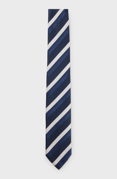 BOSS Ties  in Silk Mix - H-TIE 7.5 CM-222 10262434 01-50520978- Concorde Fashion#color_navy-406