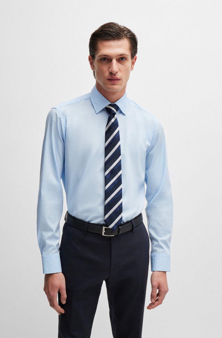 BOSS Ties  in Silk Mix - H-TIE 7.5 CM-222 10262434 01-50520978- Concorde Fashion#color_navy-406