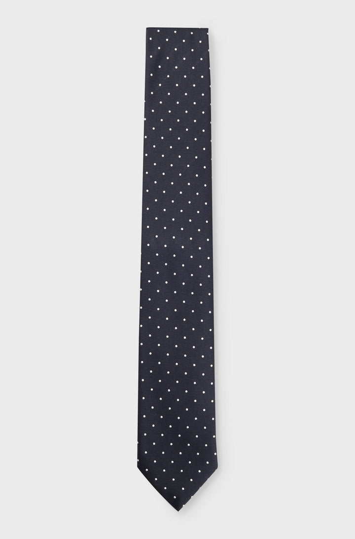 BOSS Ties  in Silk Mix - H-TIE 7.5 CM-222 10262434 01-50520978- Concorde Fashion#color_navy-407