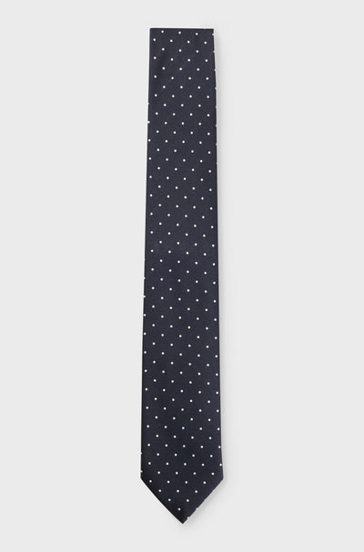 BOSS Ties  in Silk Mix - H-TIE 7.5 CM-222 10262434 01-50520978- Concorde Fashion#color_navy-407
