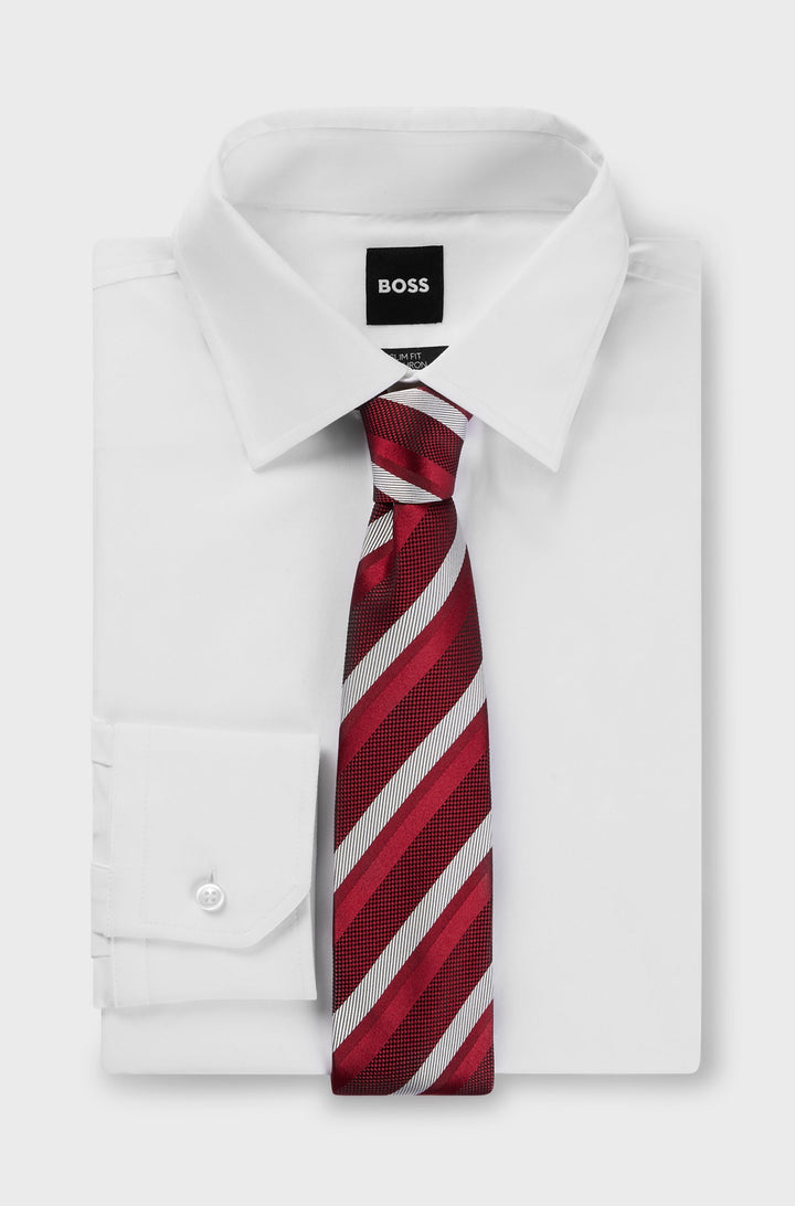 BOSS Ties  in Silk Mix - H-TIE 7.5 CM-222 10262434 01-50520978- Concorde Fashion#color_red-607