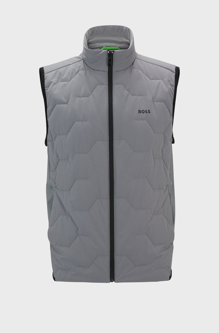 BOSS Vests Regular Fit in Polyester - V_BANE 10262436 01-50514328- Concorde Fashion#color_beige-251