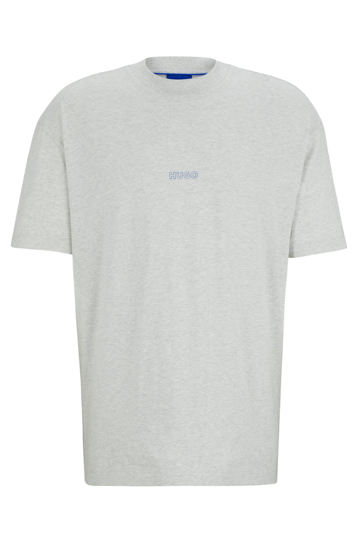 HUGO T-Shirts Loose Fit in Cotton - NOUVERES 10262441 01-50516996- Concorde Fashion#color_grey-082