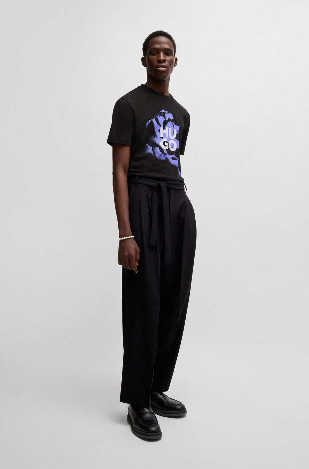 HUGO T-Shirts Regular Fit in Cotton - DIGNITEY 10262441 01-50521259- Concorde Fashion#color_black-001