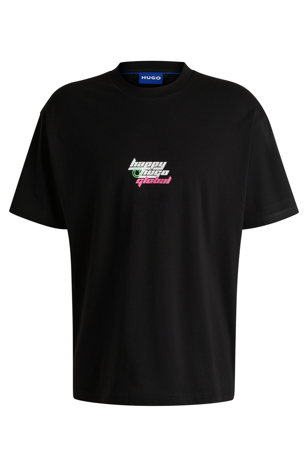 HUGO T-Shirts Oversize Fit in Cotton - NERPERI 10262441 01-50536122- Concorde Fashion#color_black-001