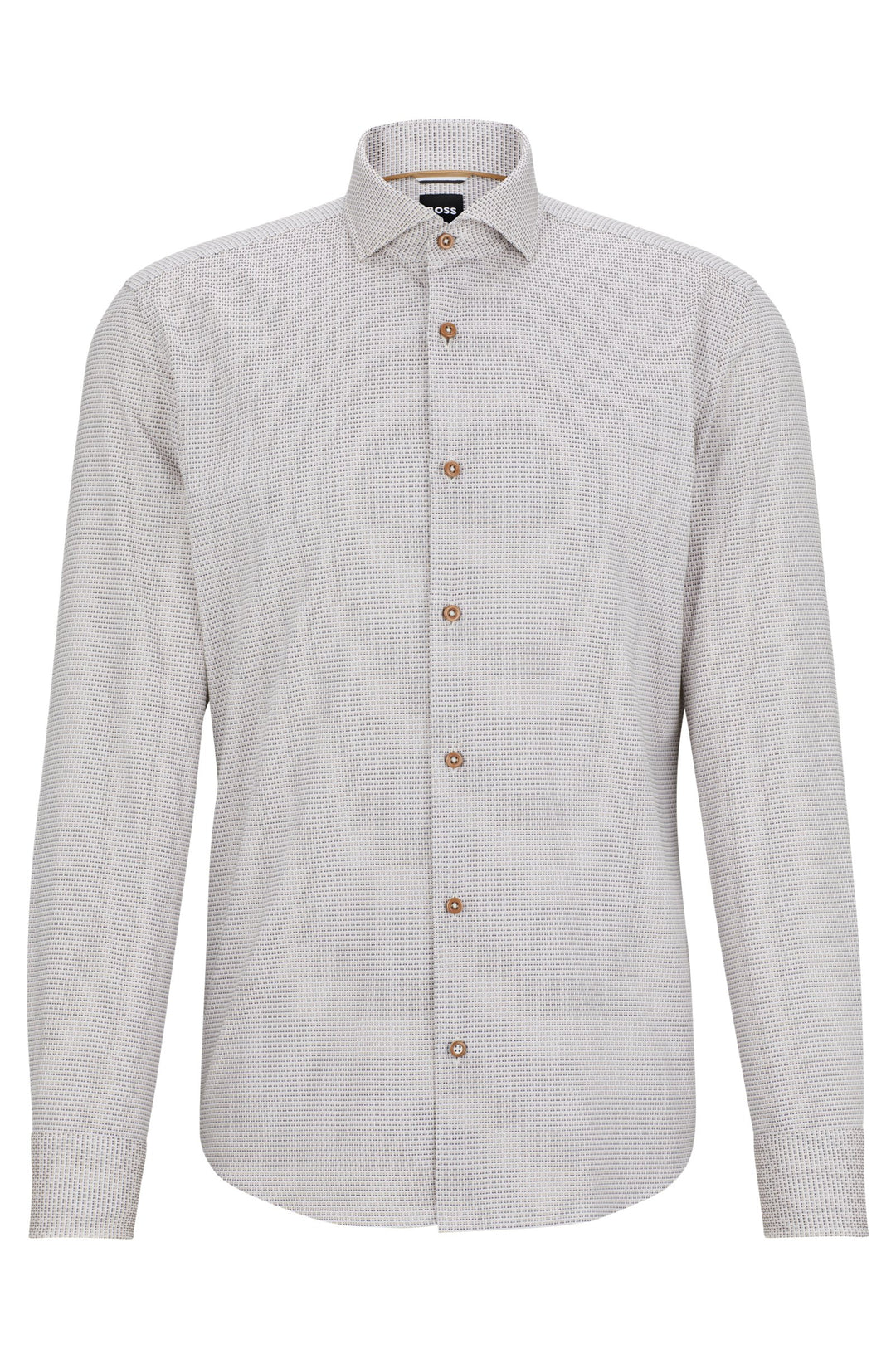 BOSS Casual Shirts Casual Fit in Cotton - C-HAL-SPREAD-C1-233 10262446 01-50521187- Concorde Fashion#color_beige-260
