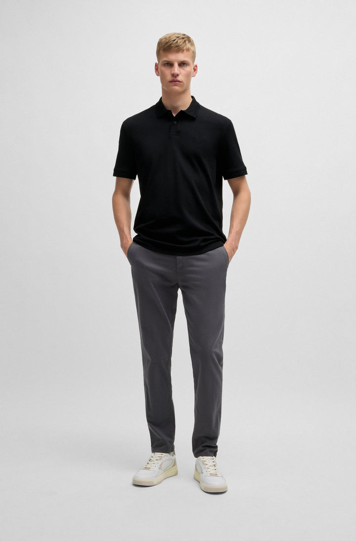 BOSS Polos Regular Fit in Cotton - PE_INTERLOCK 10262456 01-50520109- Concorde Fashion#color_black-001