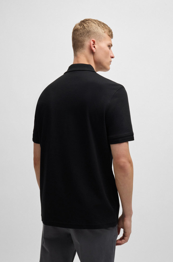 BOSS Polos Regular Fit in Cotton - PE_INTERLOCK 10262456 01-50520109- Concorde Fashion#color_black-001
