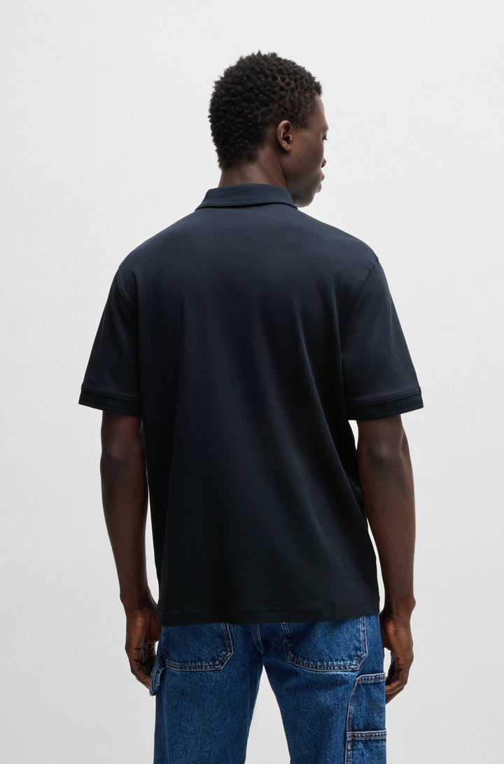 BOSS Polos Regular Fit in Cotton - PE_INTERLOCK 10262456 01-50520109- Concorde Fashion#color_navy-404