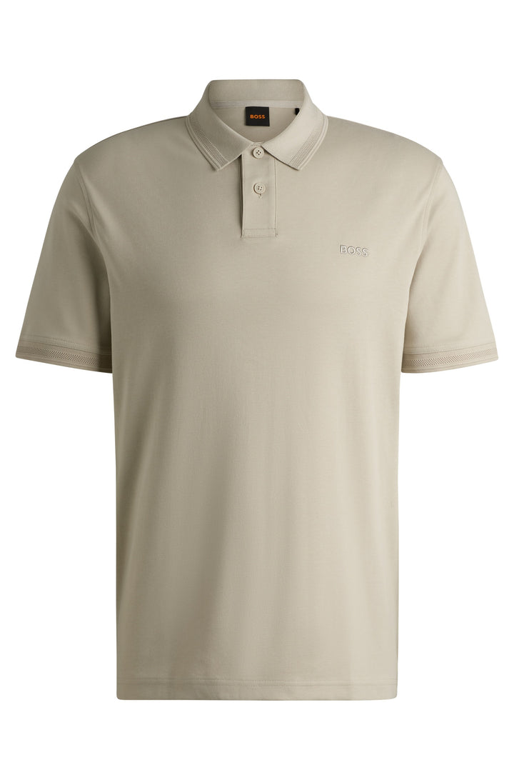 BOSS Polos Regular Fit in Cotton - PE_INTERLOCK 10262456 01-50520109- Concorde Fashion#color_beige-271