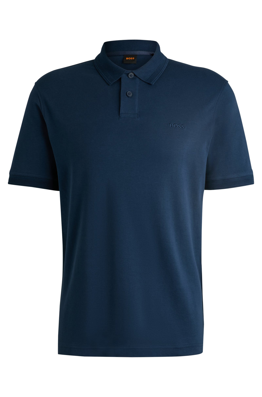 BOSS Polos Regular Fit in Cotton - PE_INTERLOCK 10262456 01-50520109- Concorde Fashion#color_blue-464