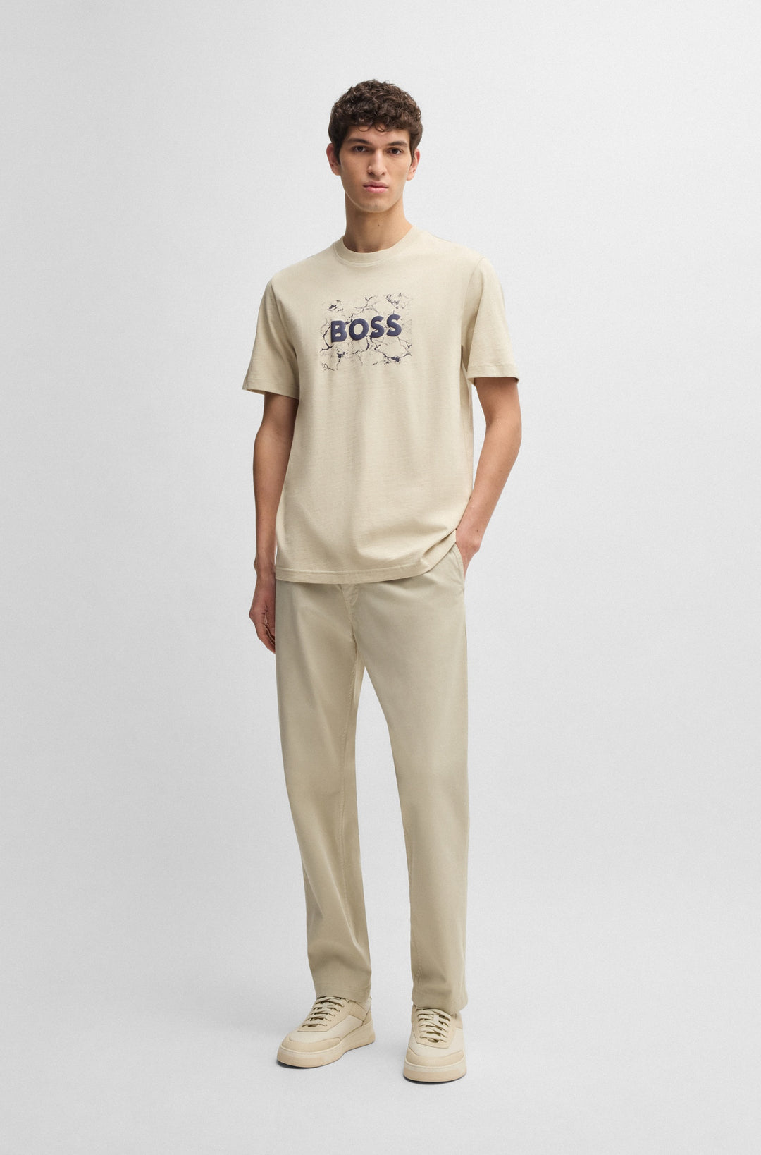 Tシャツ・カットソー Hugo Boss SS25 'Logospace' T-shirt (50539186 474) BOSS T-Shirts Regular Fit - TE_LOGOSPACE 50539186 from