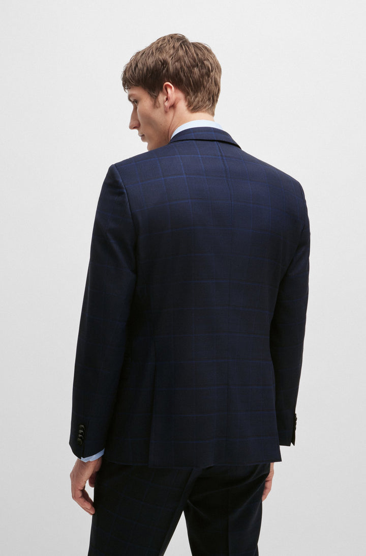 BOSS Suits Slim Fit in Wool - H-HUGE-2PCS-224 10262480 01-50521674- Concorde Fashion#color_navy-404