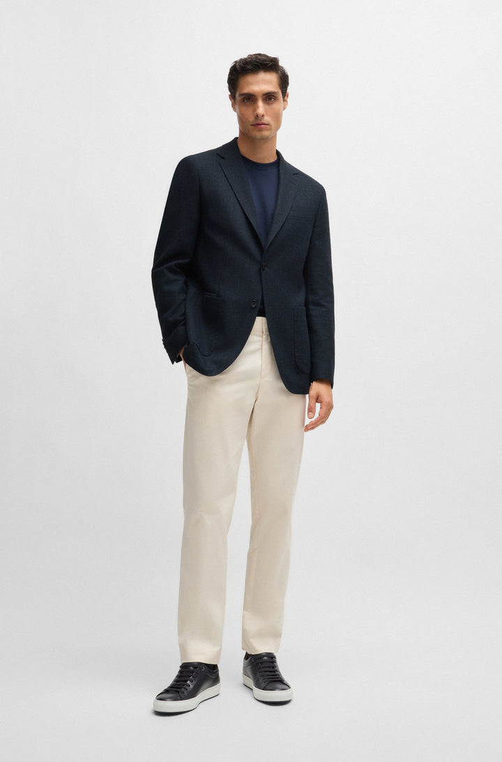 BOSS Blazers Regular Fit in Cotton Mix - C-JAYE-ELBOW-242 10262481 01-50521495- Concorde Fashion#color_navy-404