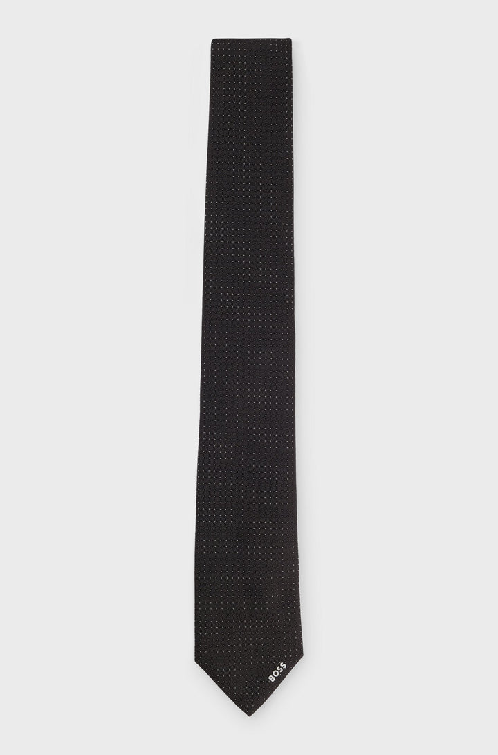 BOSS Ties  in Silk - H-TIE 7.5 CM-222 10262502 01-50521270- Concorde Fashion#color_black-001