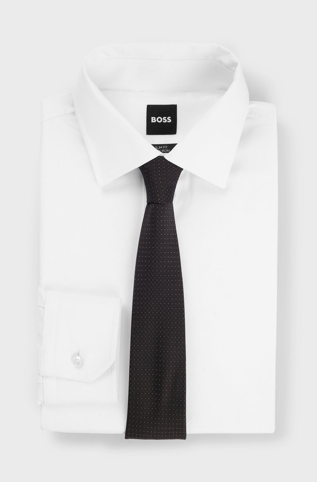 BOSS Ties  in Silk - H-TIE 7.5 CM-222 10262502 01-50521270- Concorde Fashion#color_black-001