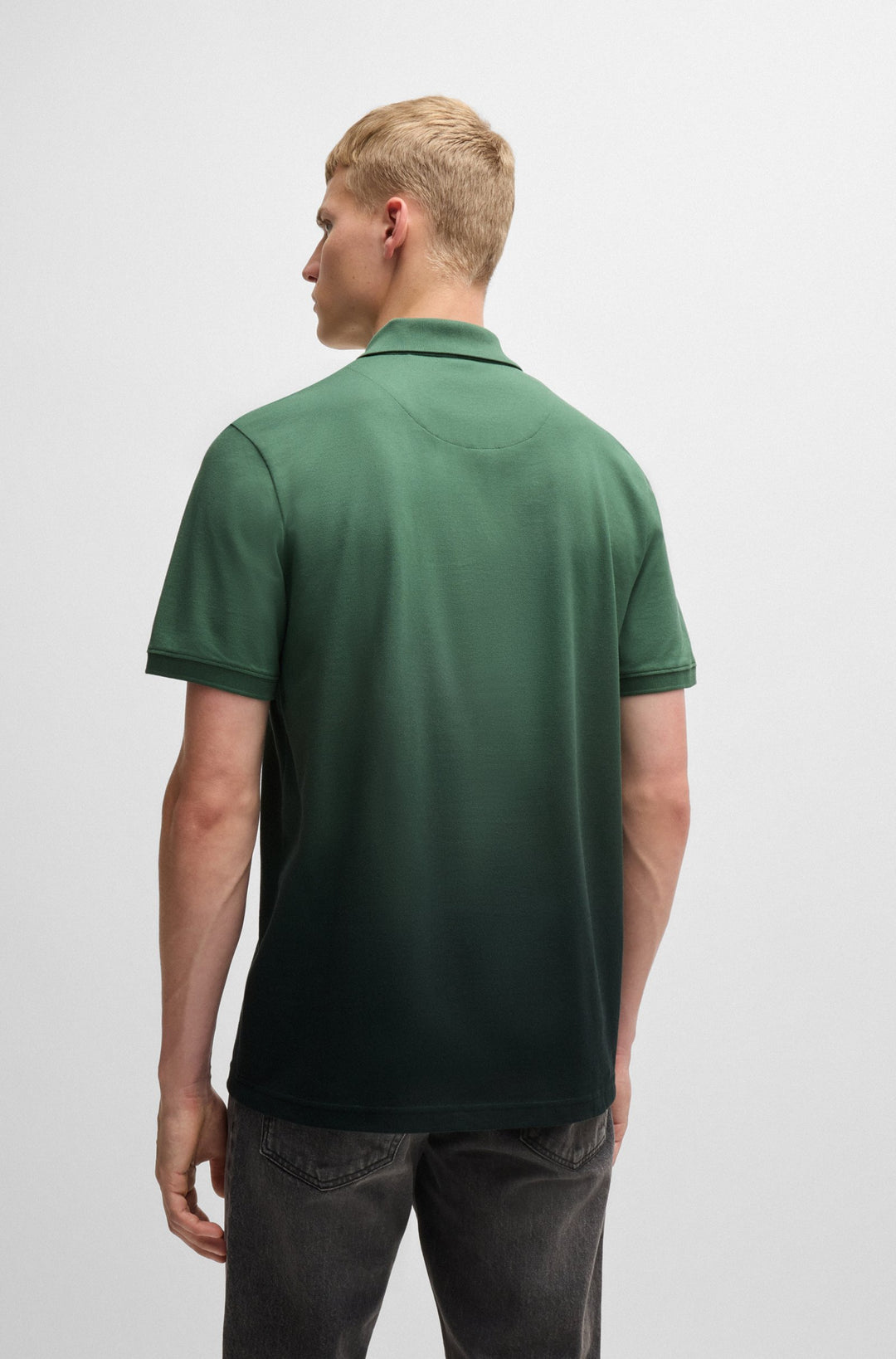 BOSS Polos Regular Fit in Cotton - PE_GRADIENT 10262523 01-50519193- Concorde Fashion#color_green-341
