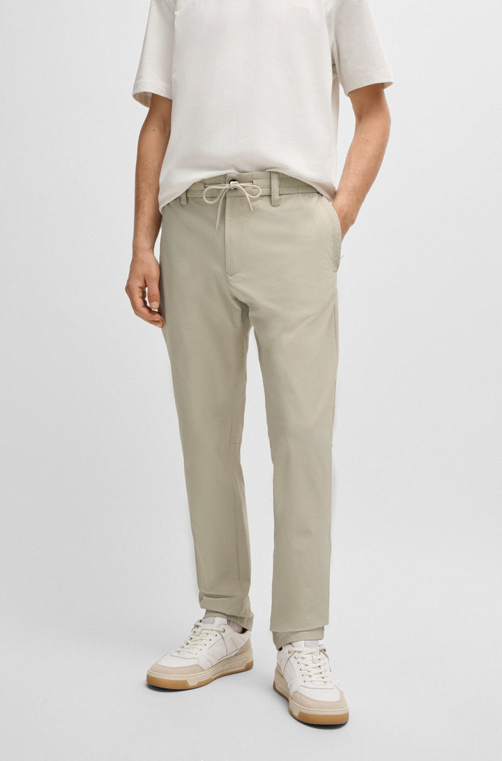 BOSS Chinos Tapered Fit in Nylon - CHINO-TAPERED-DS-3 10262577 01-50519228- Concorde Fashion#color_beige-271
