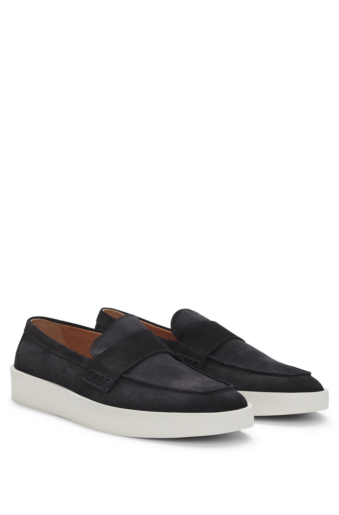 BOSS Casual Shoes  in Leather - CLAY_LOAF_SDPE 10262618 01-50536159- Concorde Fashion#color_navy-401