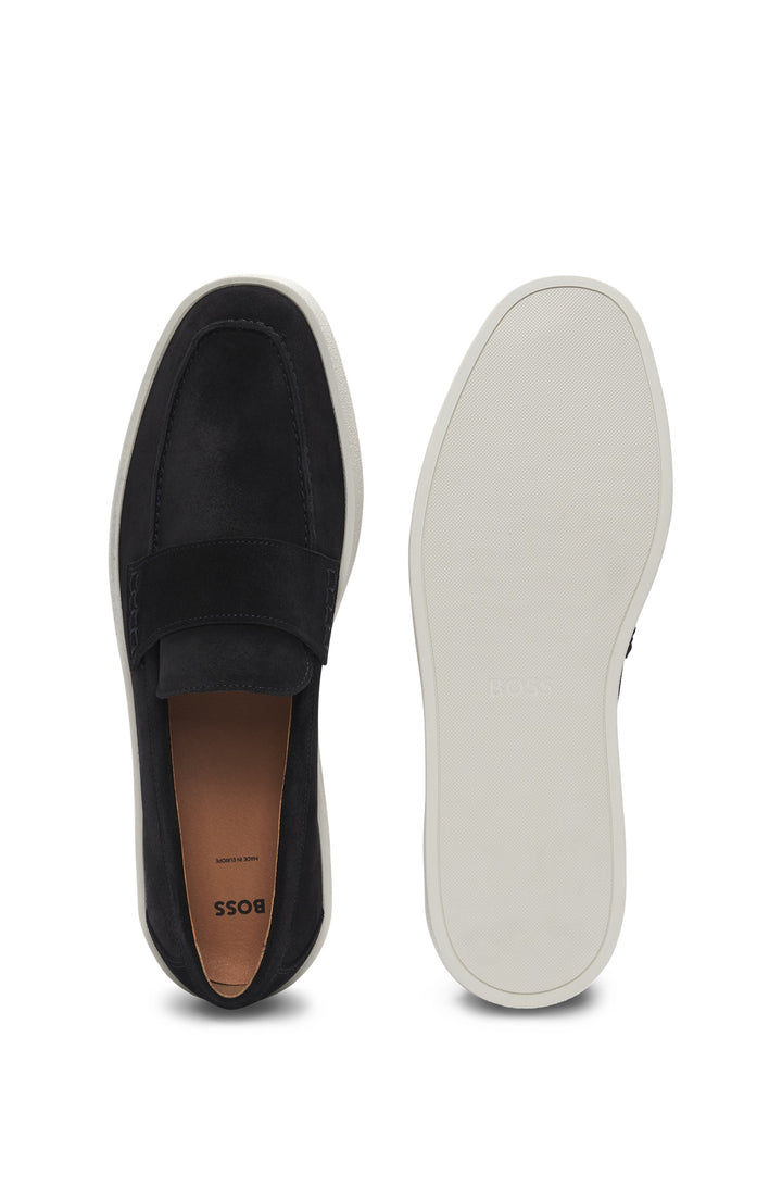 BOSS Casual Shoes  in Leather - CLAY_LOAF_SDPE 10262618 01-50536159- Concorde Fashion#color_navy-401