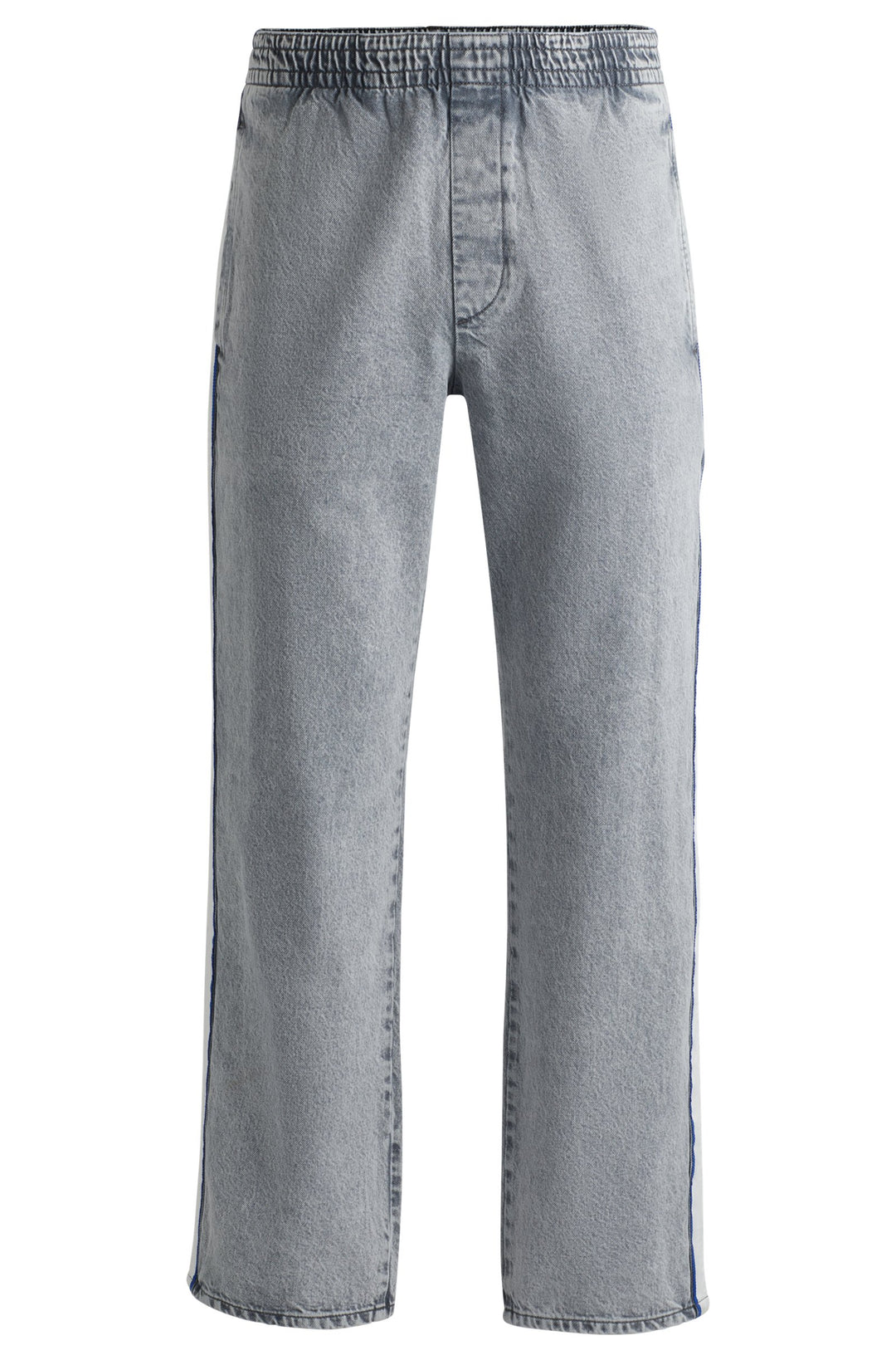 HUGO Jeans Relaxed Fit in Cotton Mix - SOPRANO PANTS 10262697 01-50518546- Concorde Fashion#color_grey-035