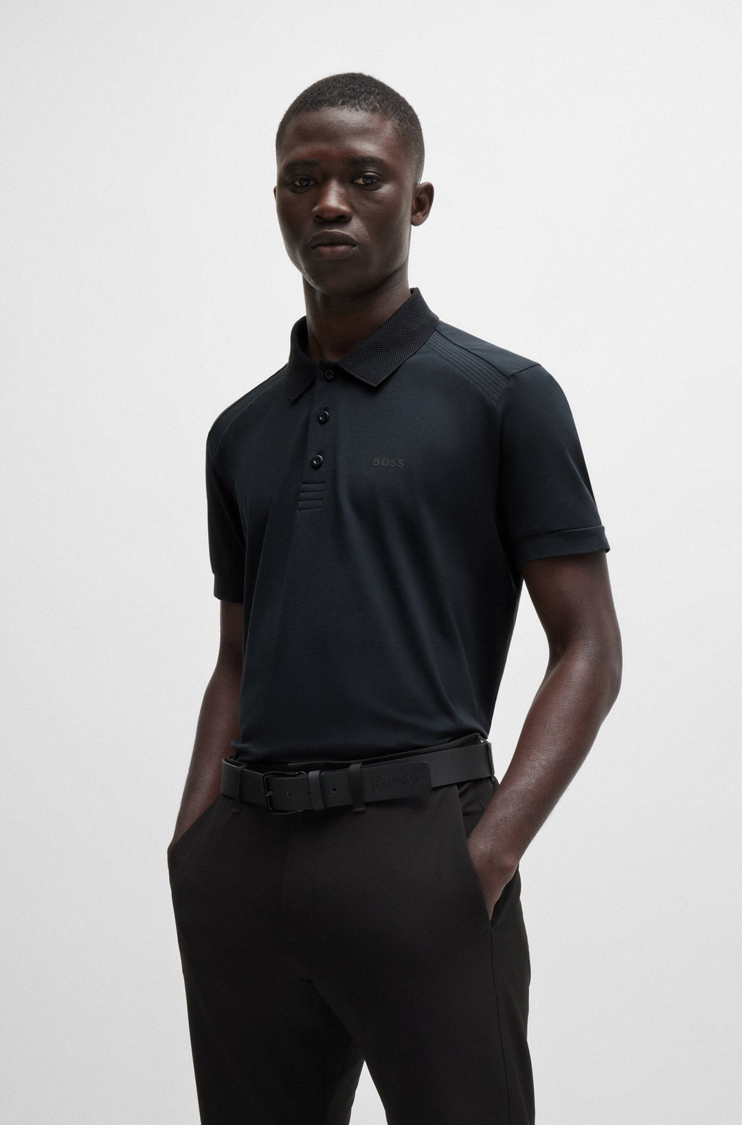 BOSS Polos Regular Fit in Cotton Mix - PADDY 4 10262779 01-50519855- Concorde Fashion#color_navy-402