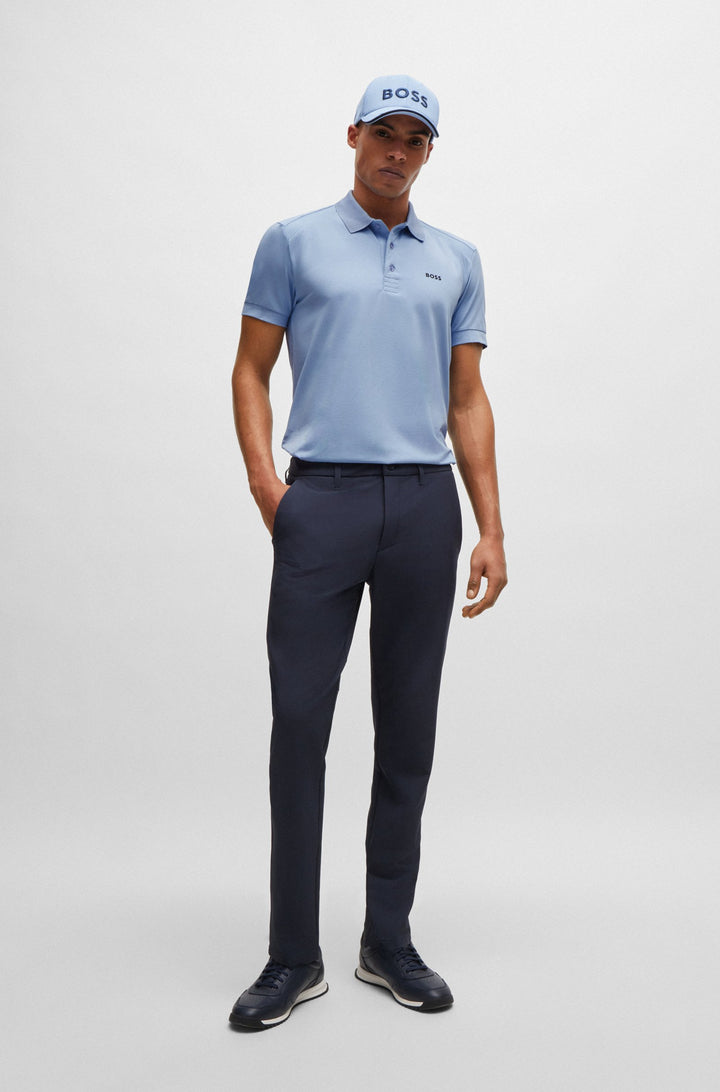 BOSS Polos Regular Fit in Cotton Mix - PADDY 4 10262779 01-50519855- Concorde Fashion#color_blue-498