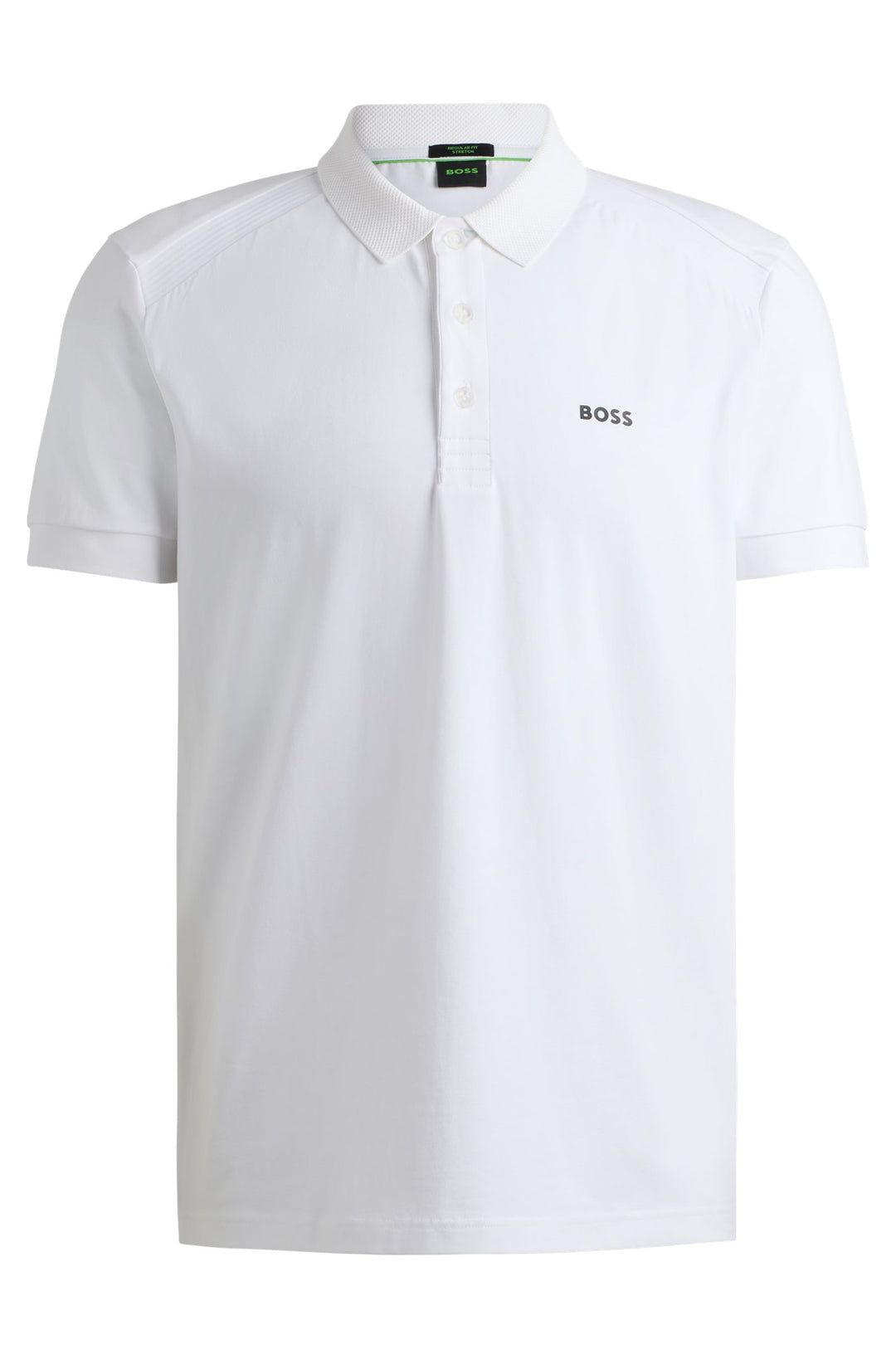 BOSS Polos Regular Fit in Cotton Mix - PADDY 4 10262779 01-50519855- Concorde Fashion#color_white-100