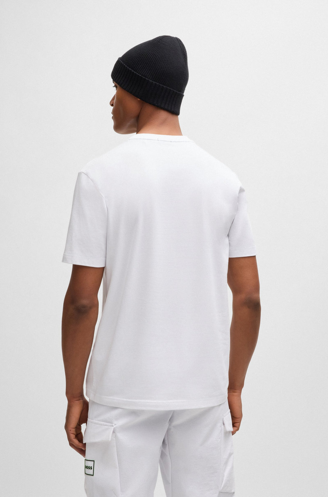 BOSS T-Shirts Regular Fit in Cotton Mix - TEE 8 10262779 01-50525148- Concorde Fashion#color_white-100