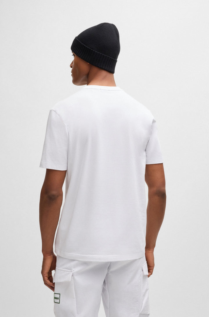 BOSS T-Shirts Regular Fit in Cotton Mix - TEE 8 10262779 01-50525148- Concorde Fashion#color_white-100
