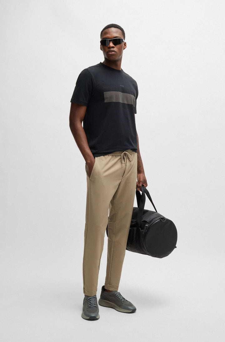 BOSS T-Shirts Regular Fit in Cotton Mix - TEE 3 10262779 01-50525224- Concorde Fashion#color_black-001