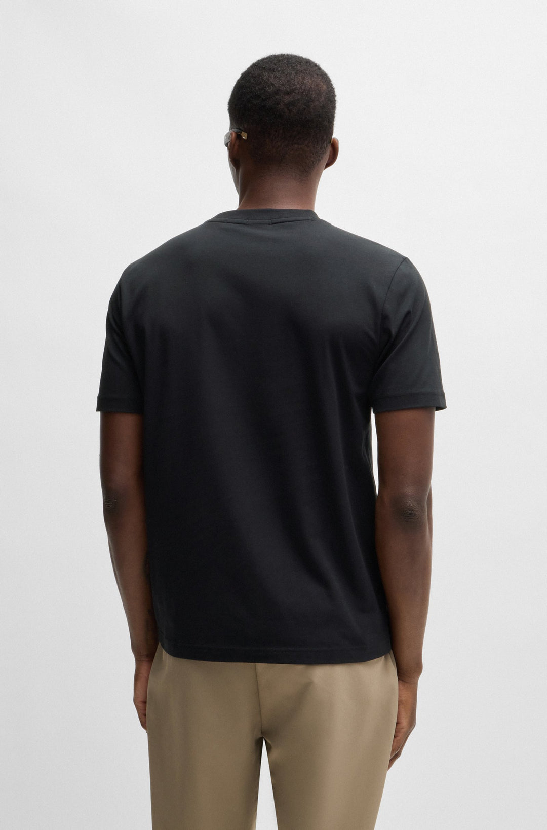 BOSS T-Shirts Regular Fit in Cotton Mix - TEE 3 10262779 01-50525224- Concorde Fashion#color_black-001