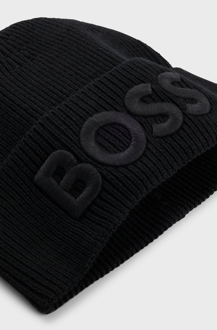 BOSS Hats  in Wool Mix - AFOX_R 10262883 01-50522449- Concorde Fashion#color_black-001