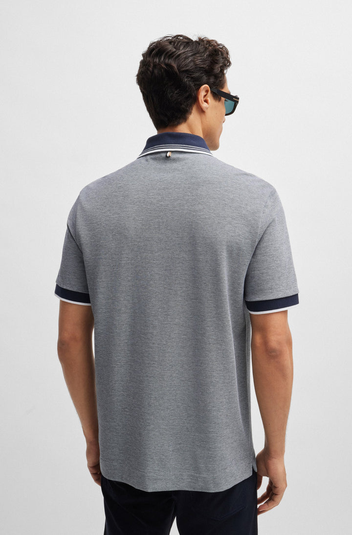 BOSS Polos Regular Fit in Cotton - H-PROUT 141 10262902 01-50521116- Concorde Fashion#color_navy-404