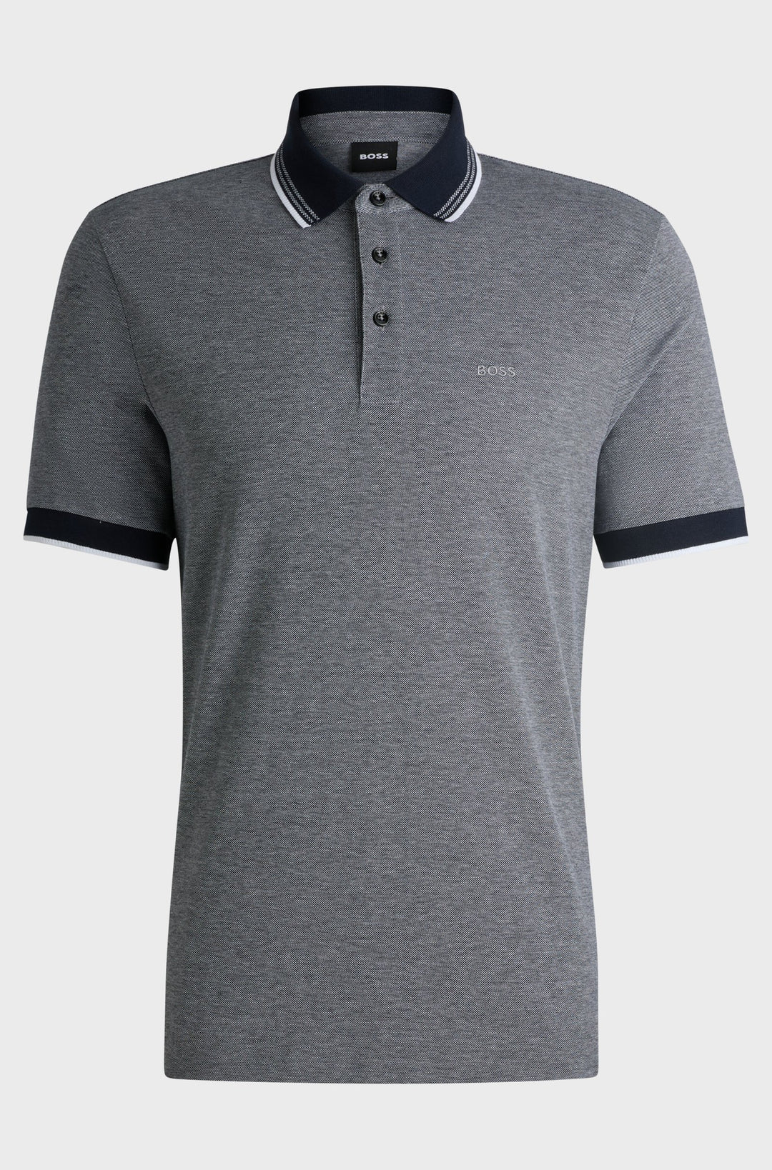 BOSS Polos Regular Fit in Cotton - H-PROUT 141 10262902 01-50521116- Concorde Fashion#color_navy-404