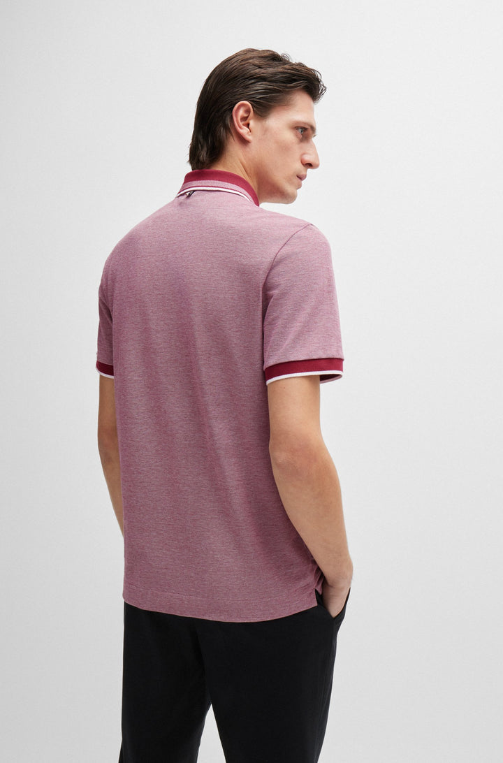 BOSS Polos Regular Fit in Cotton - H-PROUT 141 10262902 01-50521116- Concorde Fashion#color_red-605